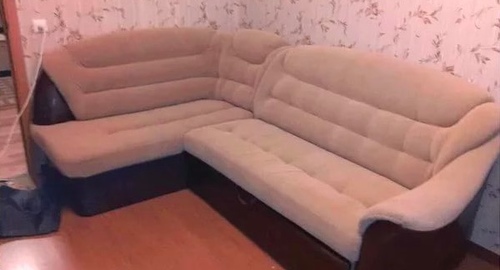 Перетяжка углового дивана. Переславль-Залесский